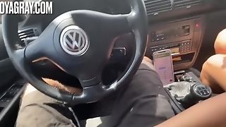 Hot Nubile Hitchhiker Risky Public Car Blowage - Point Of View Deepthroat Bj